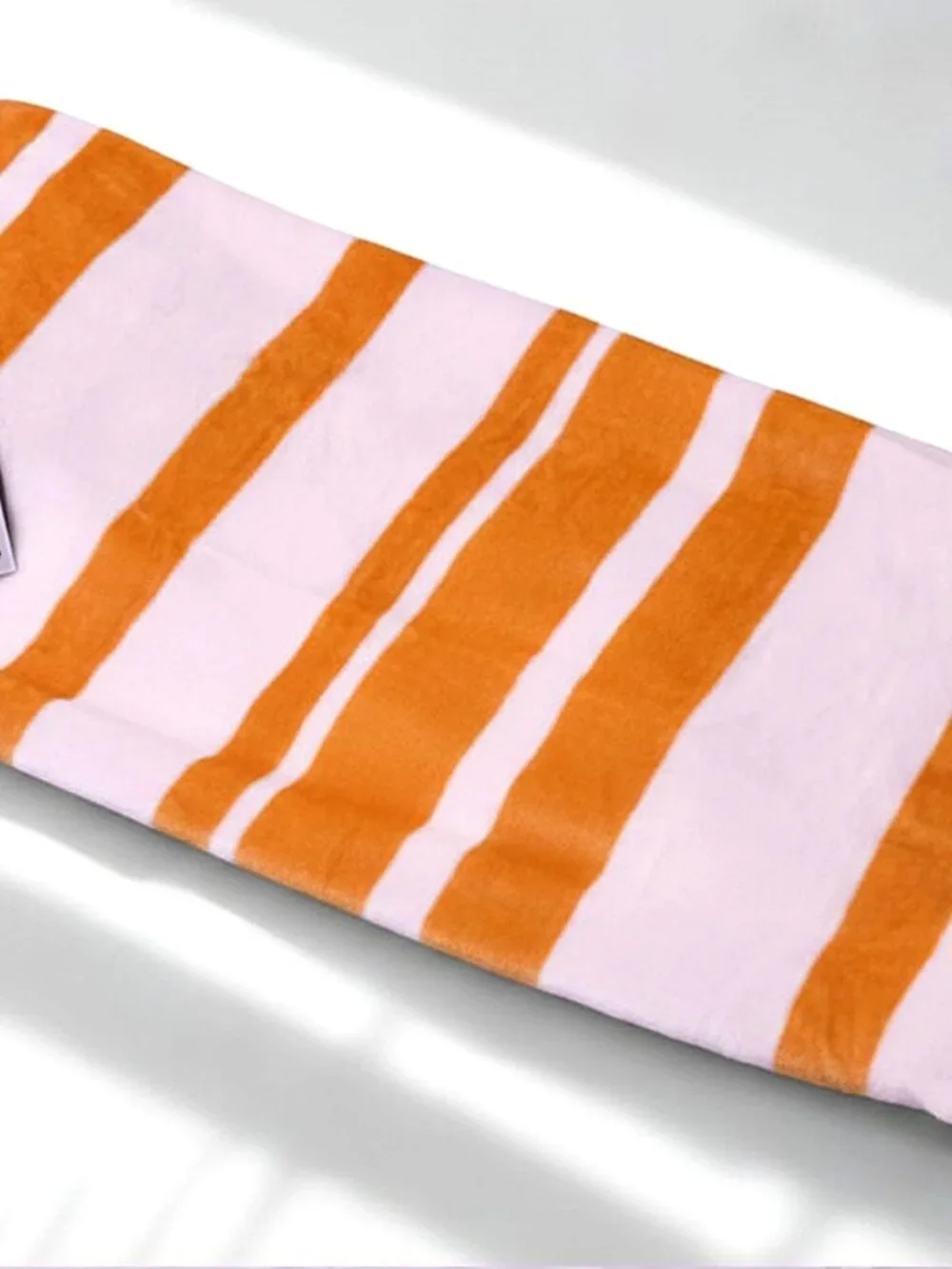 Room Essentials Throw Blanket Yellow White Stripe 50x60 Plush Soft